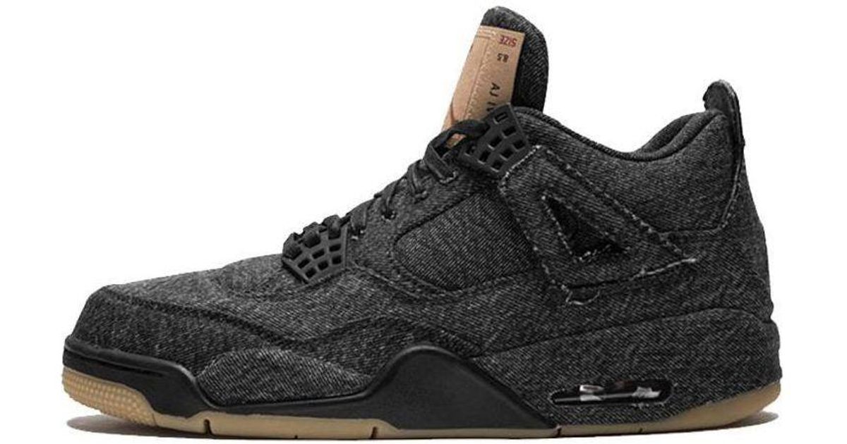 Nike 4 Retro X Levi's Denim' in Black for Men | Lyst UK