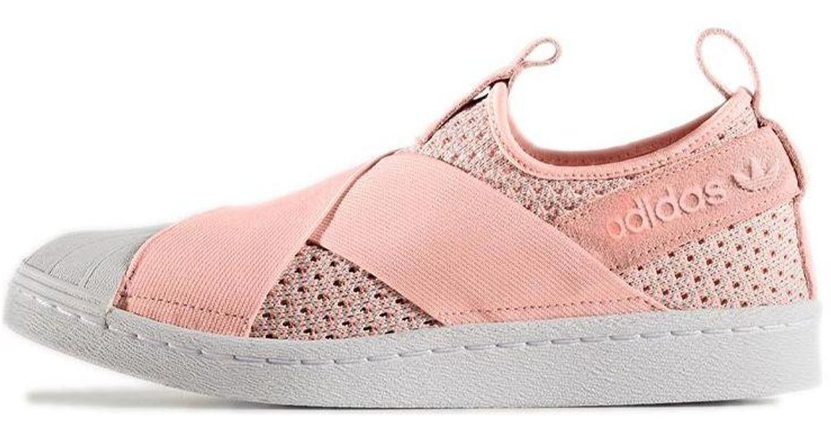 adidas originals superstar slip on women Pink