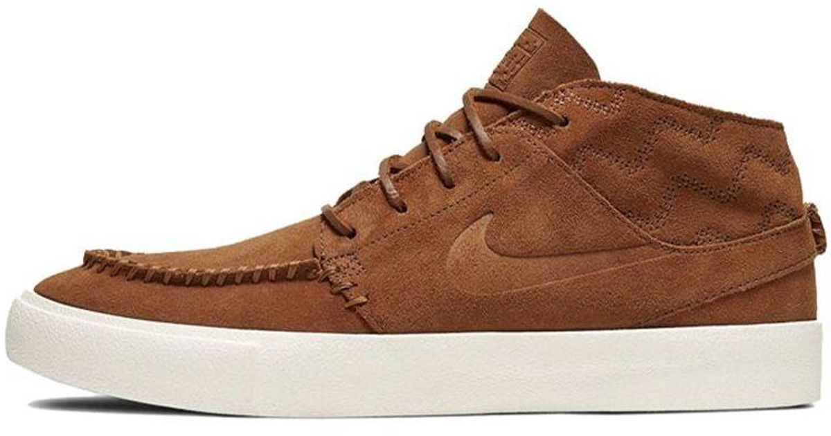Nike Zoom Stefan Janoski Mid Crafted Sb in Brown for Men | Lyst