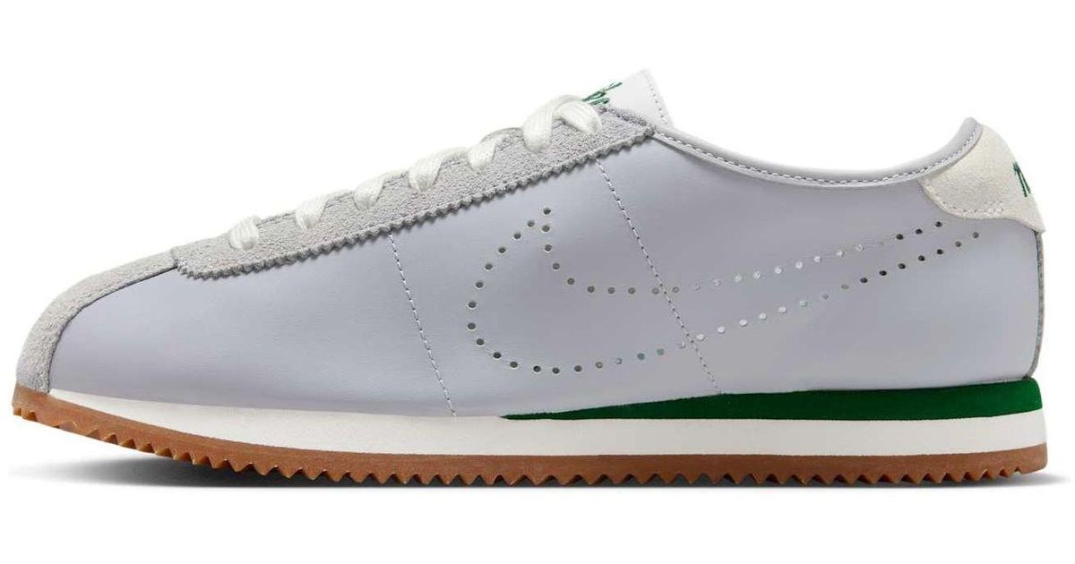 ■Nike■ Cortez Leather W Wolf Grey Summit White Gum Medium Nike (Wmns) Cortez Leather 'Wolf Summit Gum' in White | Lyst