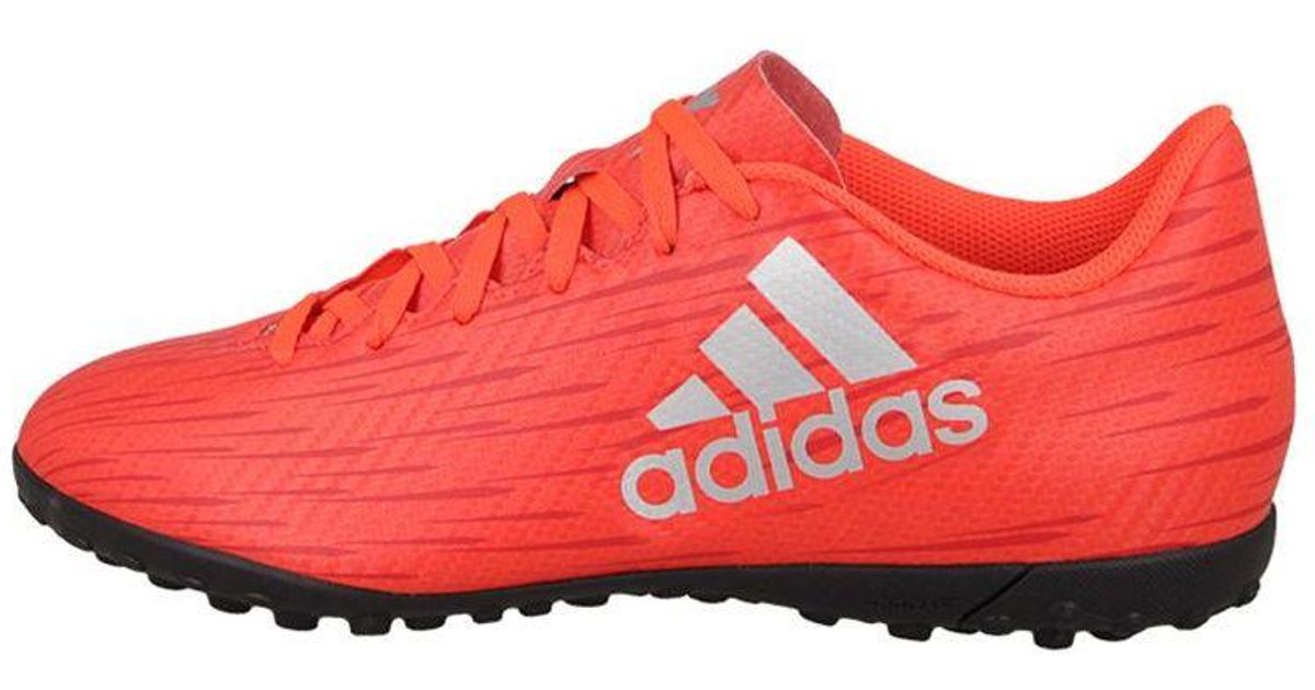 adidas X 16.4 Tf Turf Sneakers Orange/red for Men | Lyst