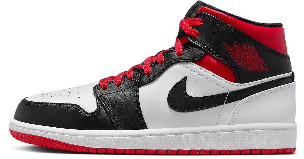 nike jordan 1 white and red