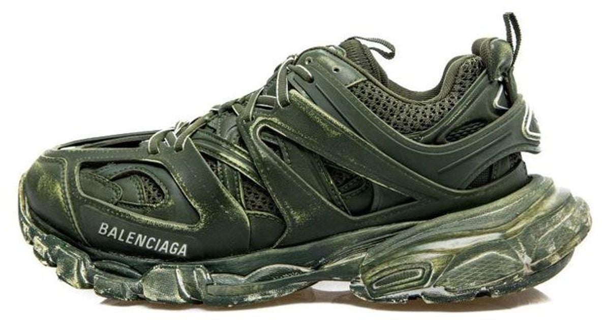 balenciaga olive green sneakers