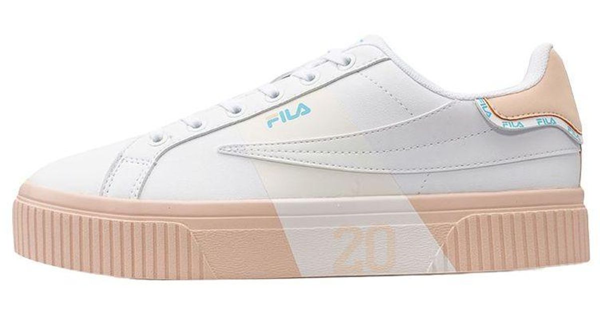 white pink fila