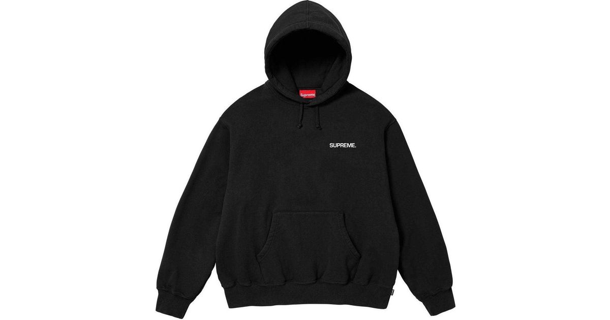 Supreme Immortal Hooded Sweatshirt in Black for Men | Lyst UK