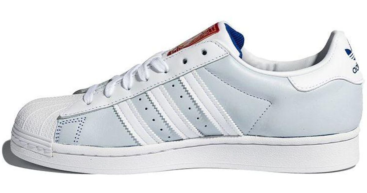 adidas superstar blue red