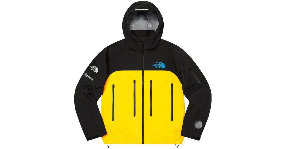 Supreme X The North Face Taped Seam Shell Jacket in Yellow for Men