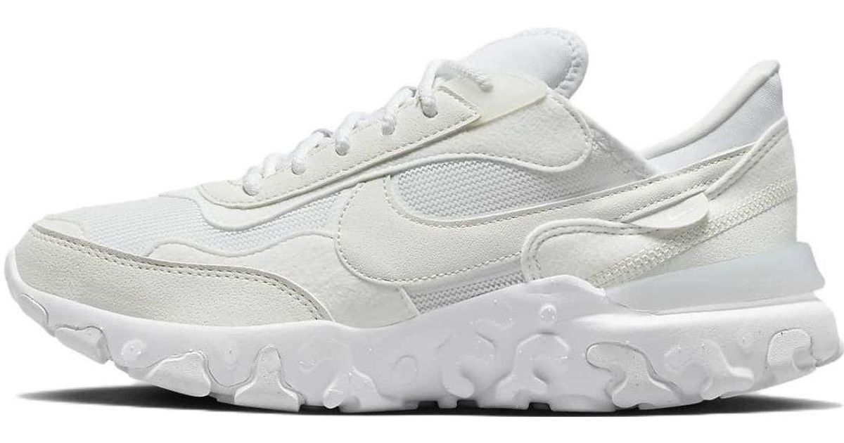 all white nike react