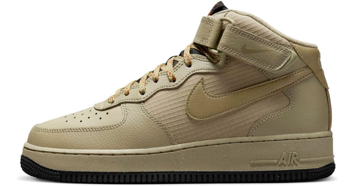 nike air force one mid brown