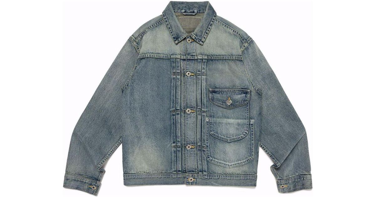 Human Made Denim Work Jacket in Blue for Men | Lyst UK