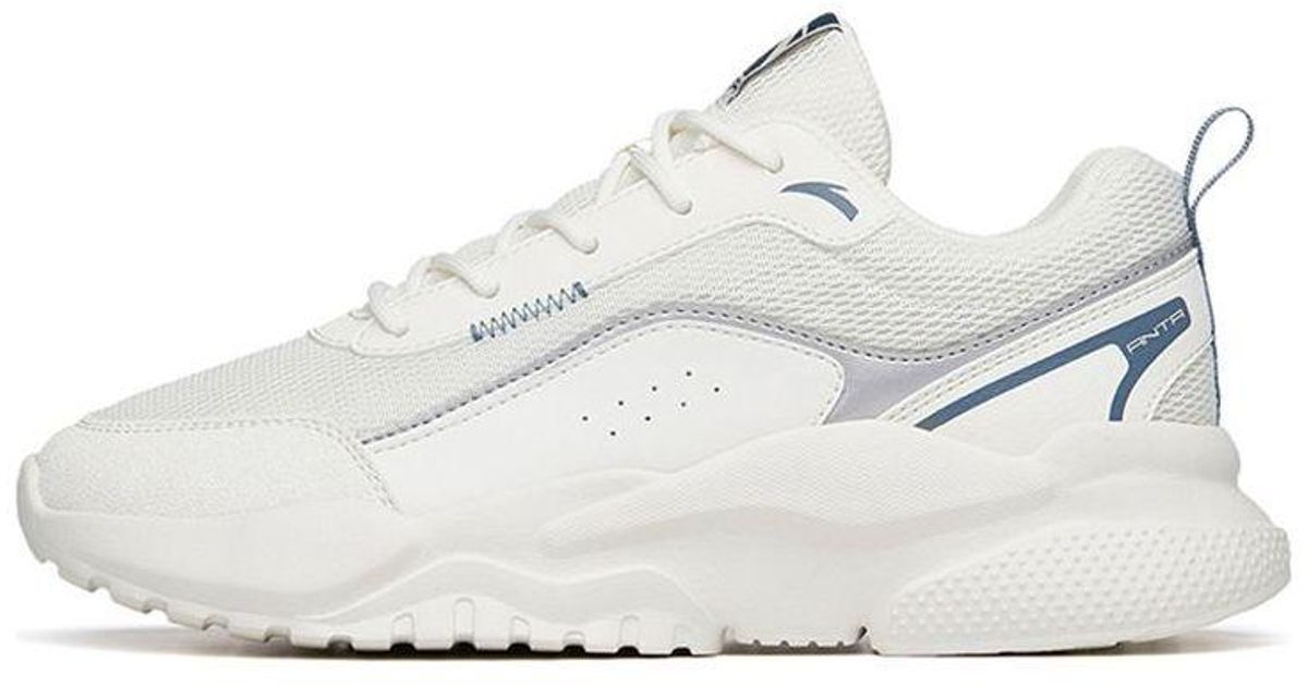 Anta Casual Walking Shoes 'white Blue Grey' | Lyst