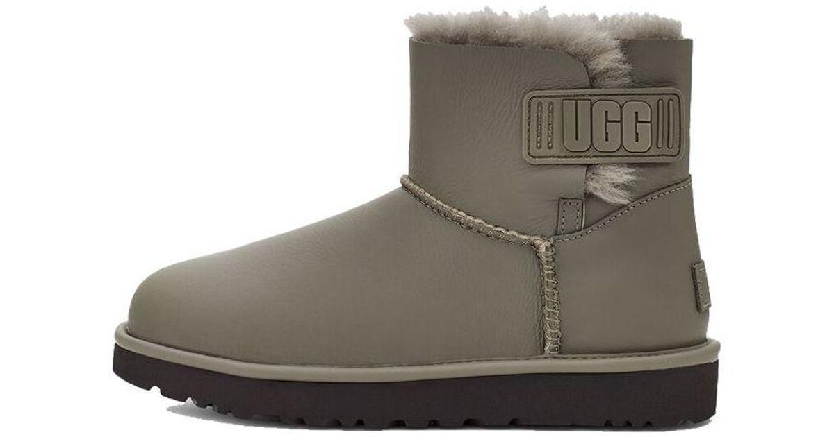 UGG Mini Bailey Logo Strap 'army Green' in Brown Lyst