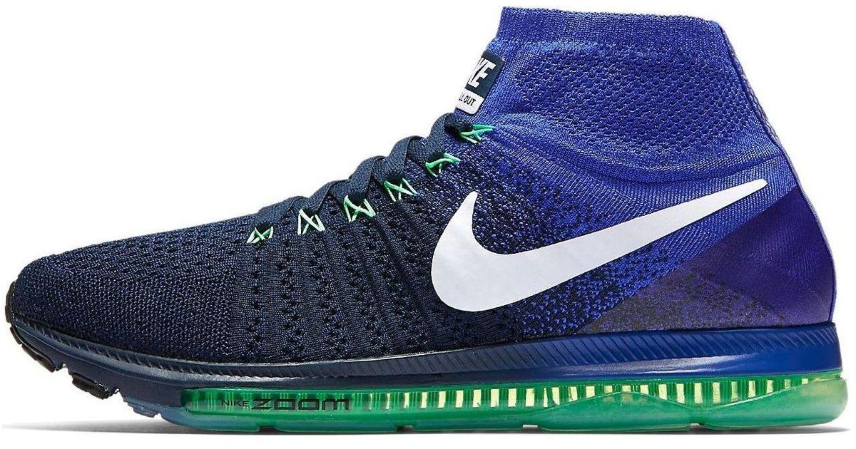 Nike All Out Flyknit 'College Electro' in Blue for Men | Lyst