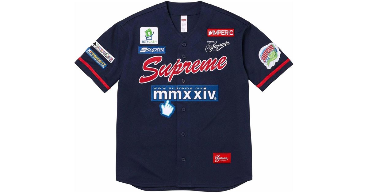 Supreme Chosen One Baseball Jersey in Blue for Men | Lyst UK