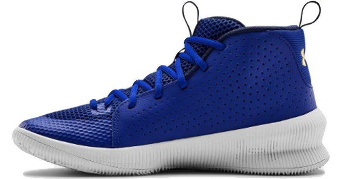 under armour navy blue basketball shoes