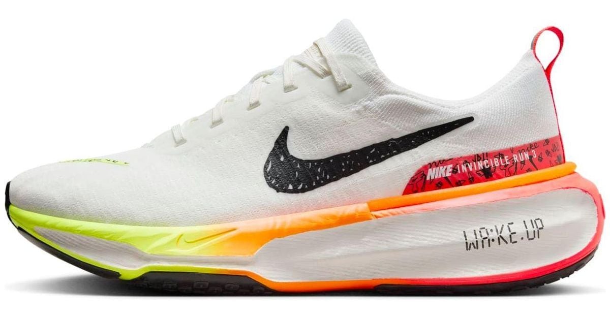 Nike Invincible Run 3 ホワイト/オレンジ/ブラック Nike Zoomx Invincible Run 3 Bright Crimson' in White for Men | Lyst UK