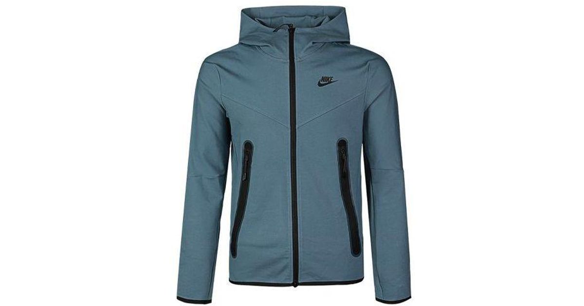 Nike Sportswear Fu-ength Zipper Cardigan Hooded Track Jacket in Blue ...