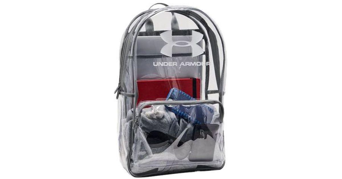 Under Armour Clear Backpack in Grey Lyst UK
