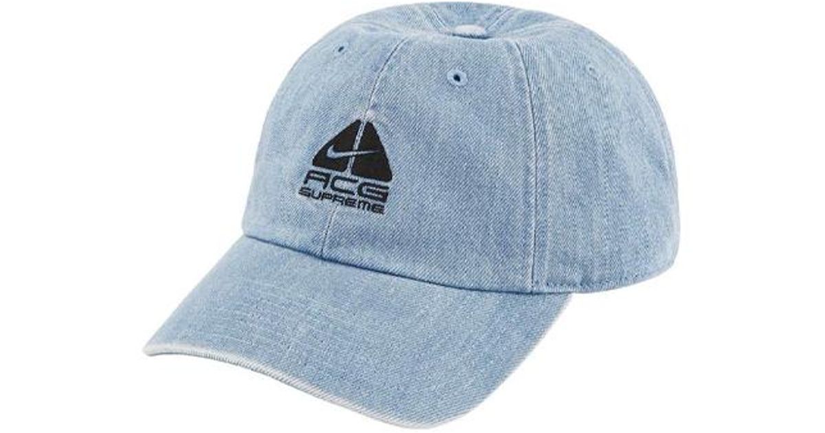 新品 タグ付き Supreme Nike ACG Denim 6-Panel Supreme X Nike Acg Denim 6-Panel in Blue for Men | Lyst UK