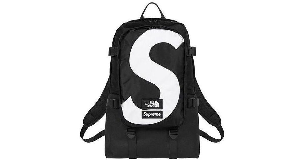 Supreme X The North Face Logo Backpack in Black for Men | Lyst UK
