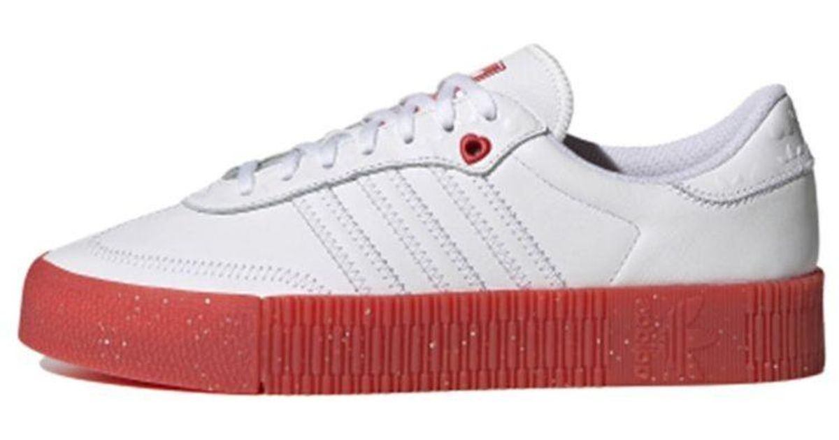 adidas sambarose white black