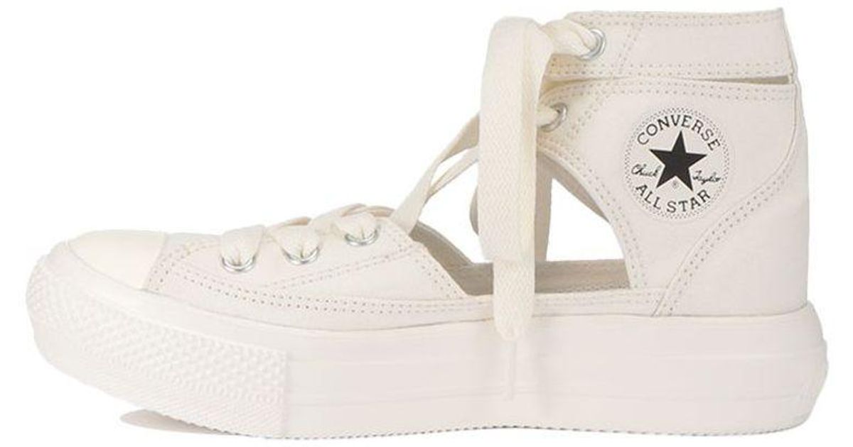 Converse All Star Light Plastic Ghillie Hi 'white' in Natural for Men | Lyst