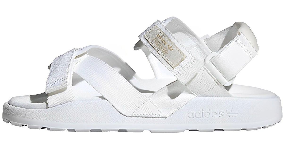 adidas Adilette Adventure Sandals in White | Lyst
