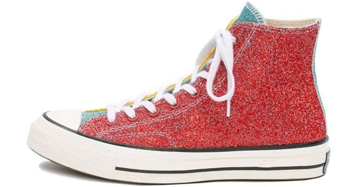 Converse Jw Anderson X Chuck 70 Hi 'Glitter Pack in Red for Men | Lyst