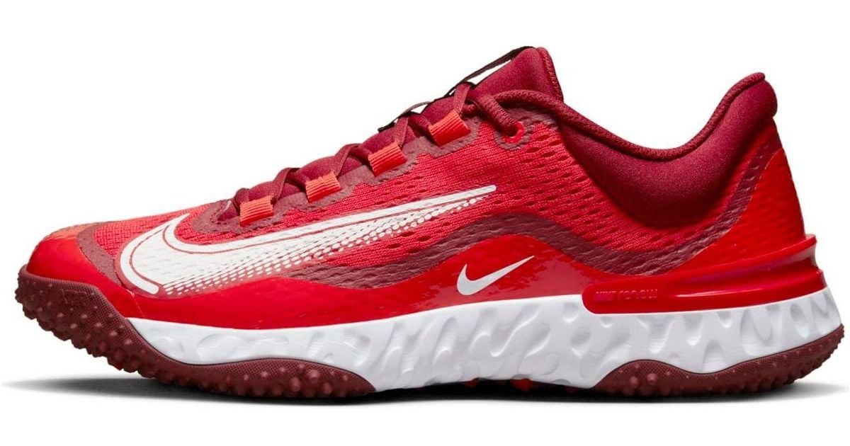 Alpha Red Nike Alpha Huarache Elite 4 Tf Turf 'University' in Red for Men | Lyst