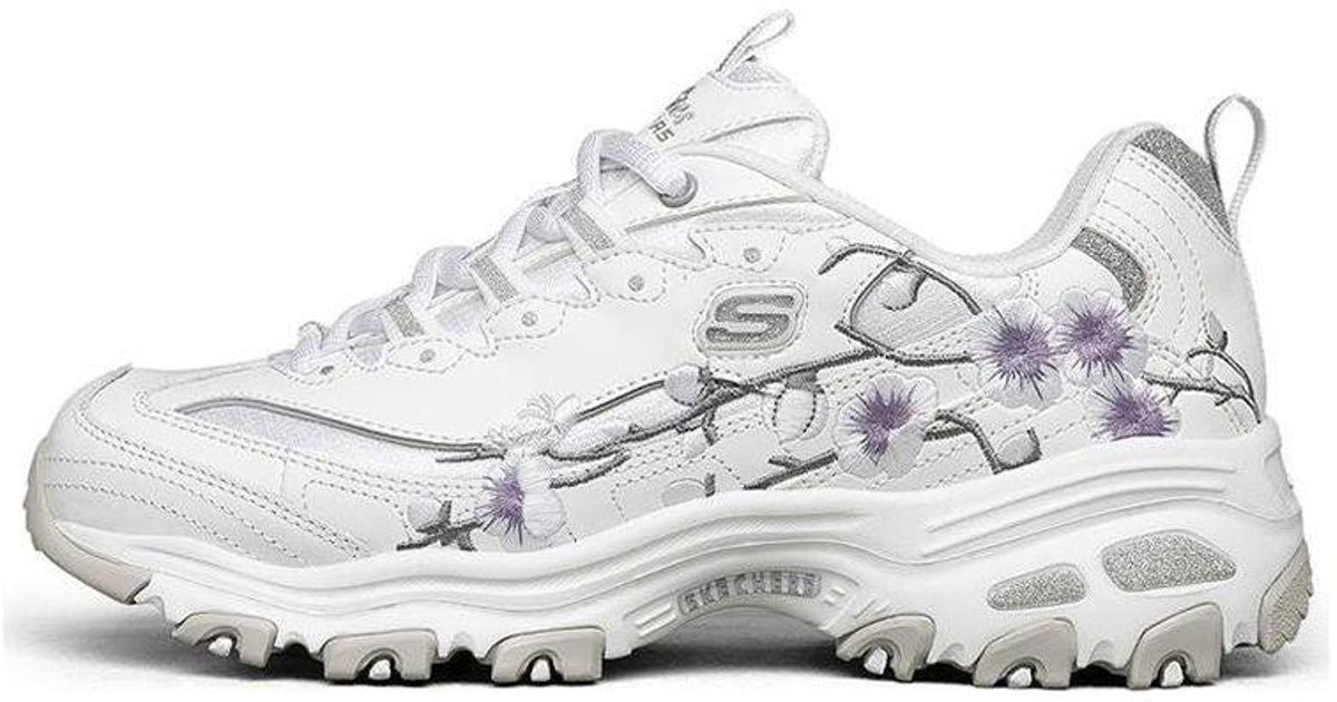 Skechers D'lites 1.0 Low Cut Running Shoes White Lyst