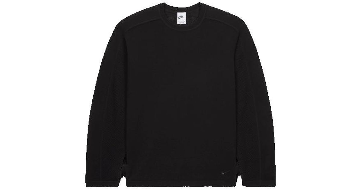 Nike X Stussy Long-Sleeve Knit Jersey in Black for Men | Lyst UK