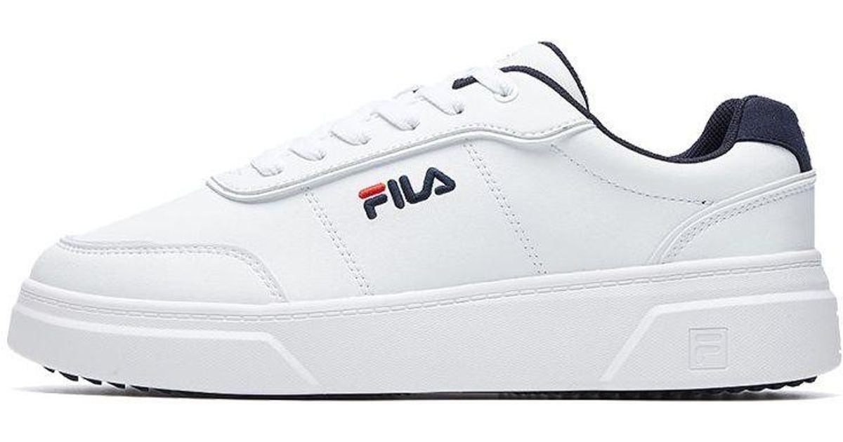 fila platform white sneakers