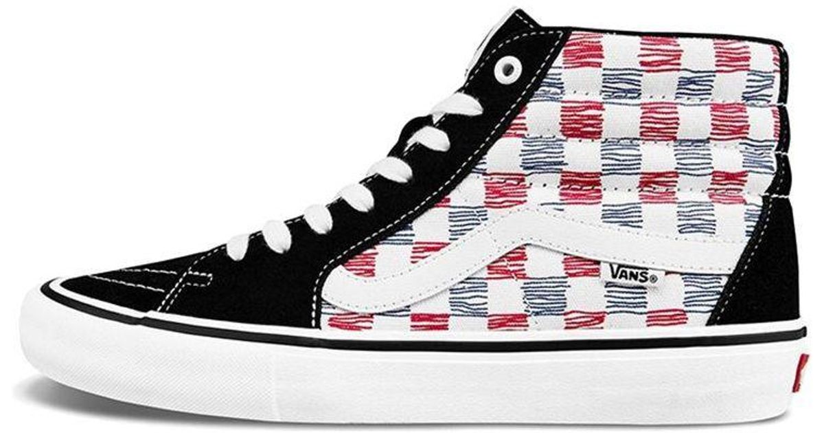 Vans Sk8hi Pro 'sketch Checkerboard' in Black for Men Lyst