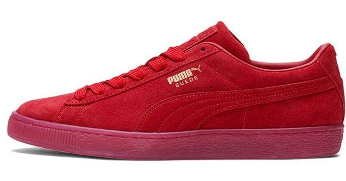 PUMA Suede Classic 'mono Gold - ' in Red for Men | Lyst