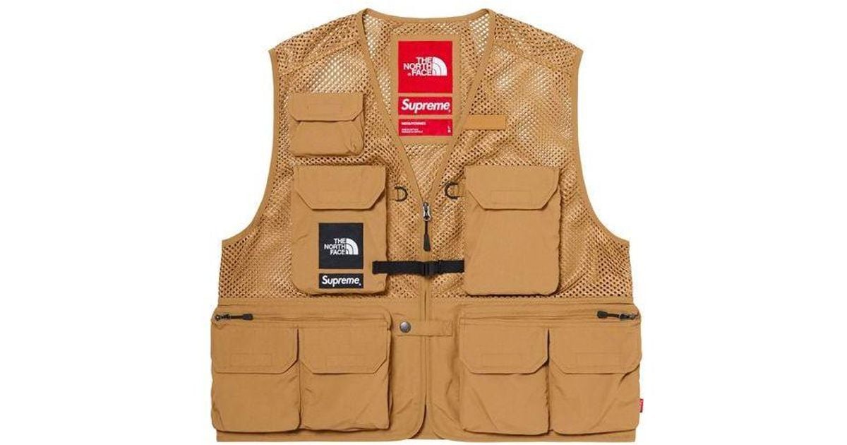 Supreme X The North Face Cargo Vest in Brown for Men | Lyst UK