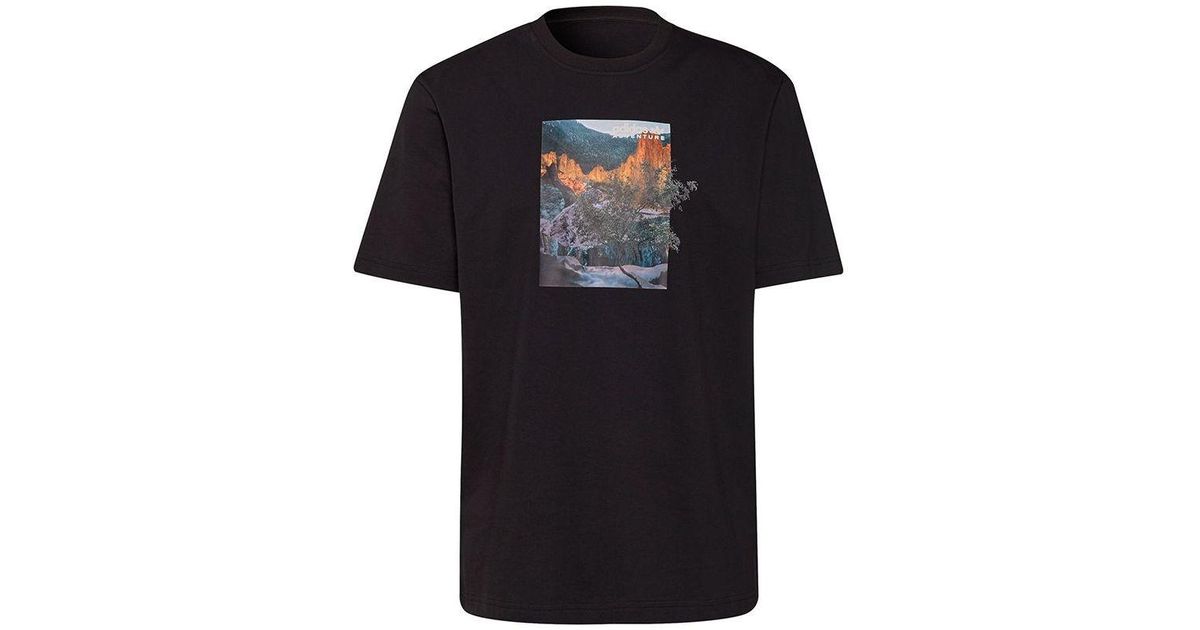 Im8318 adidas Adventure Landscape Graphic Tee in Black for Men | Lyst