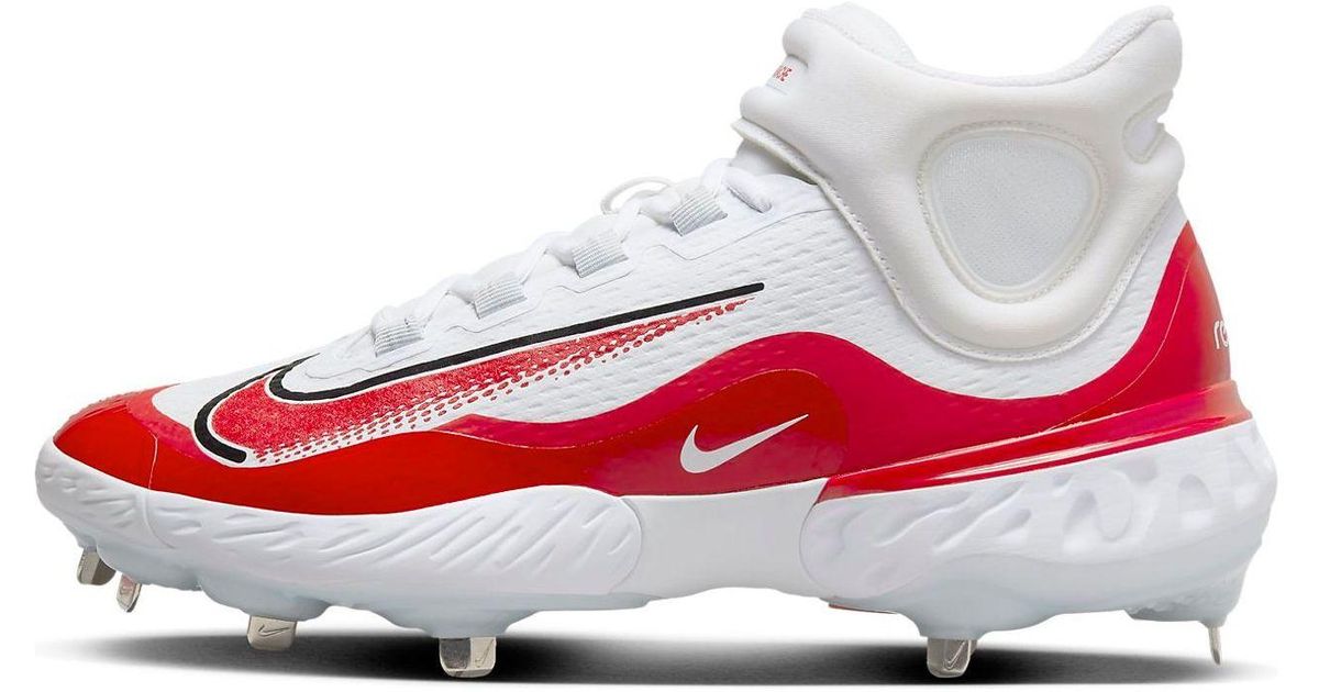 Nike Alpha Huarache Elite 4 Mid University' in White for Men | Lyst UK
