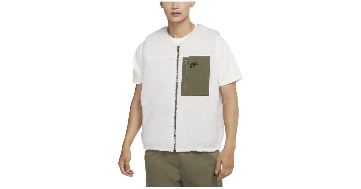Nike Club+ Reversible Winterized Vest in White for Men | Lyst