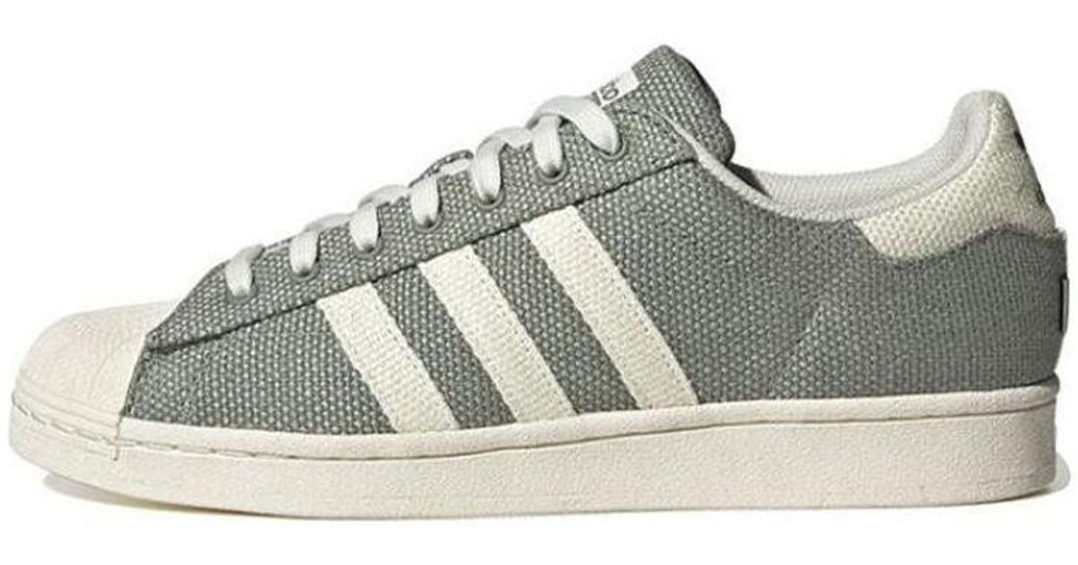 adidas Originals Superstar Shoes 'olive Green Cream' in Gray for Men Lyst