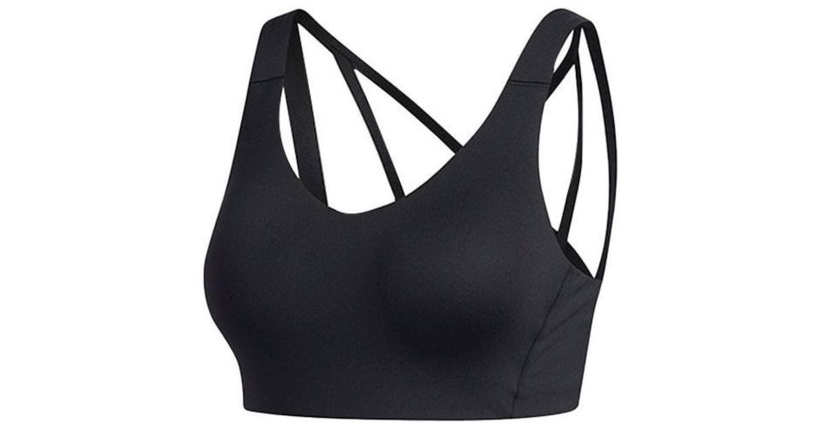 adidas Women's Stronger for It Soft Sports Bra Black Size 34 C