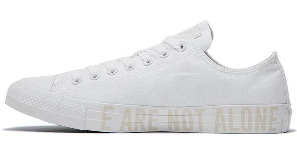 Converse Chuck Taylor All Star We Are Not Alone Low Top in White for Men |  Lyst