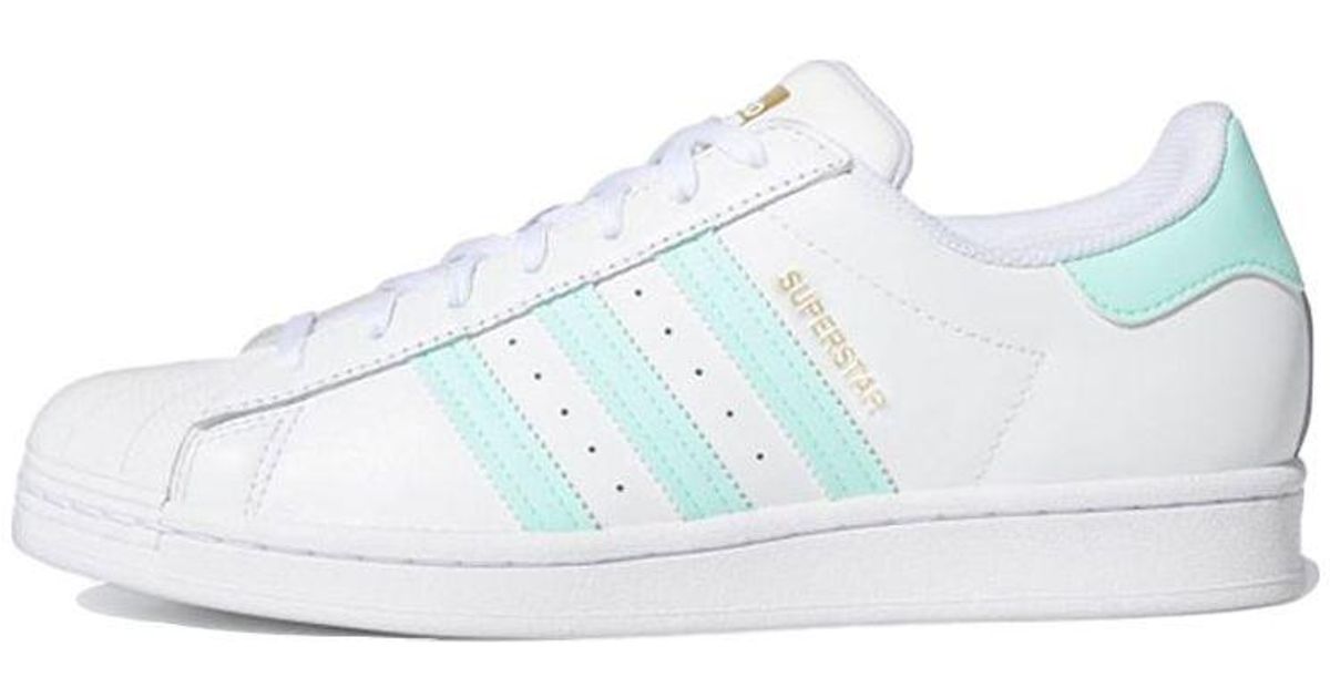 Adidas Superstar 'white Clear Mint' for | Lyst