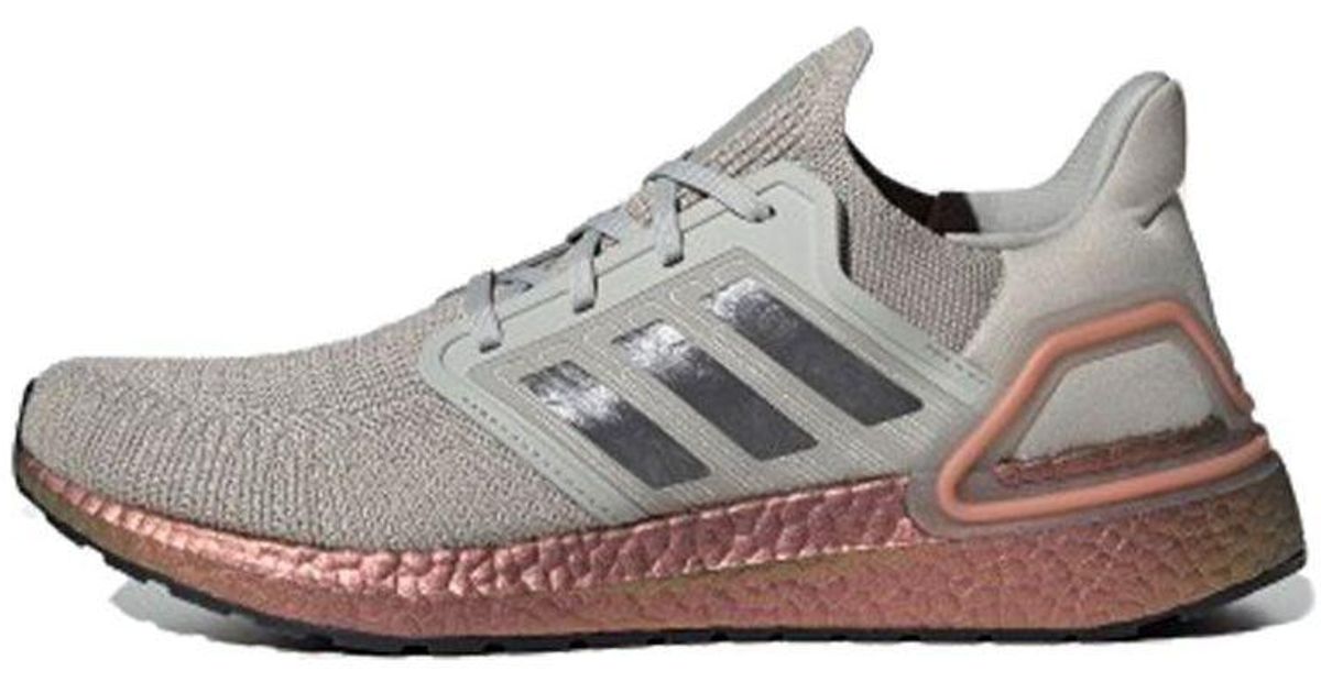 adidas Ultraboost 20 'metal Grey Signal Coral' in Gray for Men | Lyst