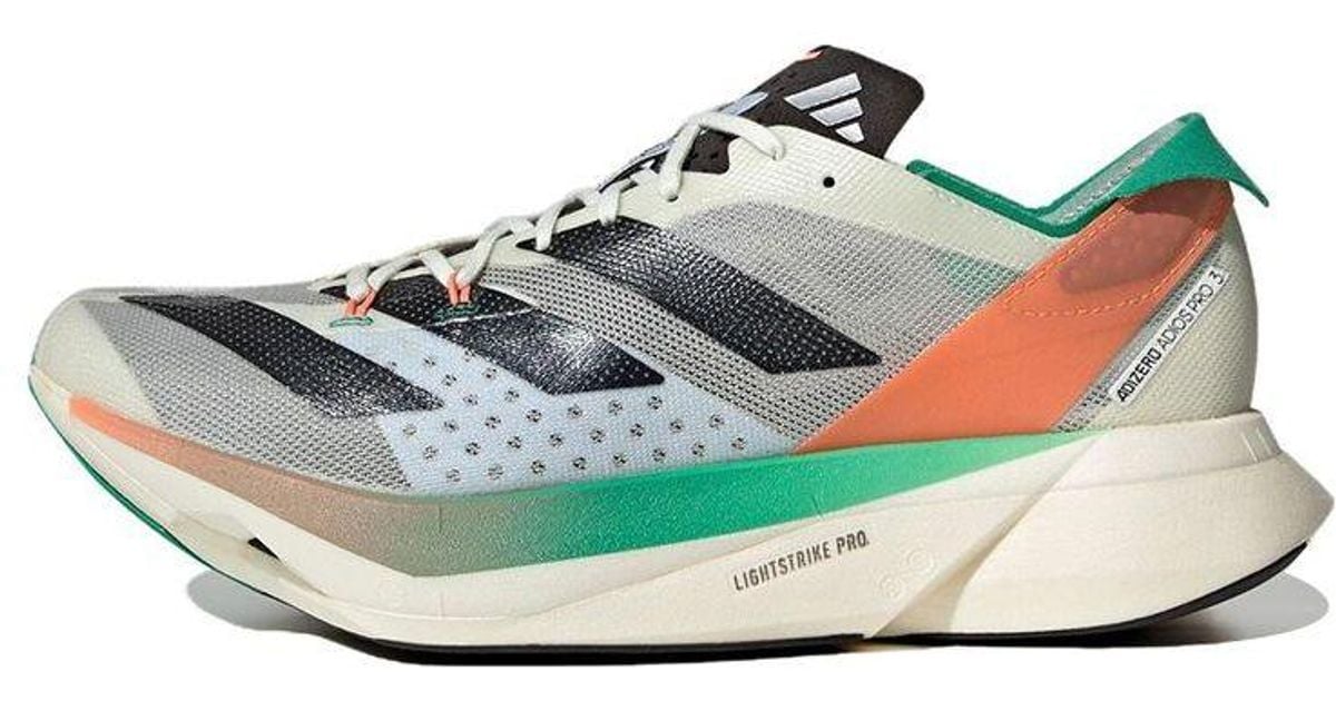 adidas Adizero Adios Pro 3 Running Shoes 'white Tint' in Blue for Men 
