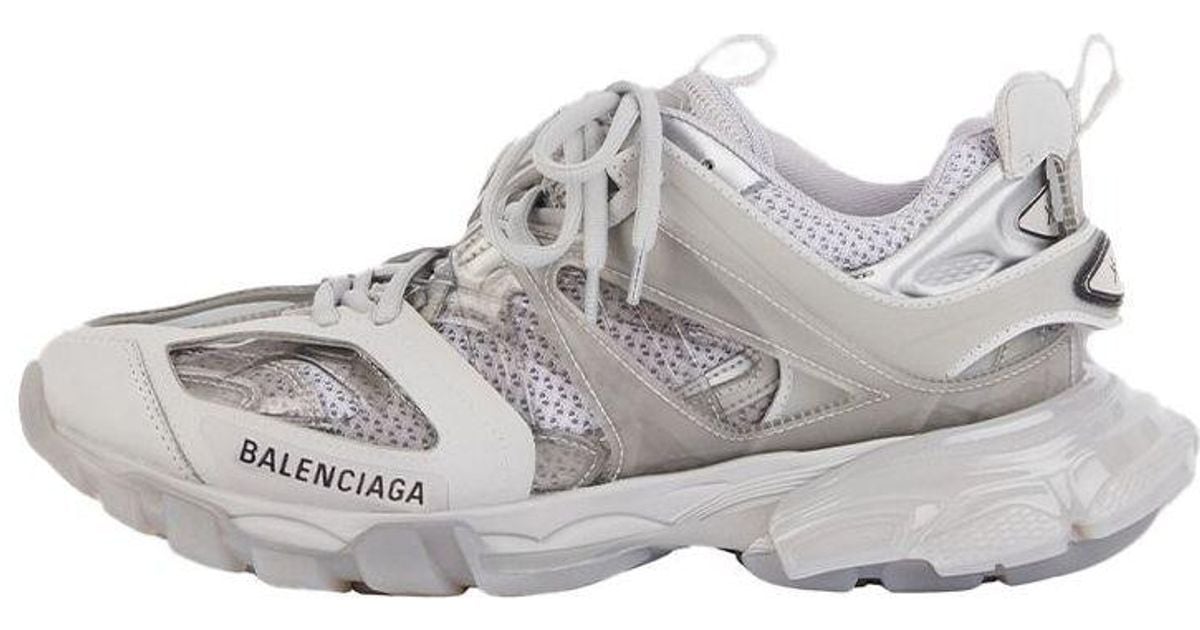 Balenciaga Track Clear Sole Daddy Shoes Grey/white in Gray for Men | Lyst