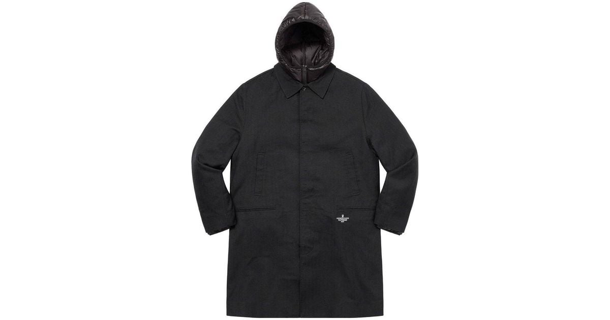 Supreme X Undercover Trench Puffer Jacket in Black for Men | Lyst UK