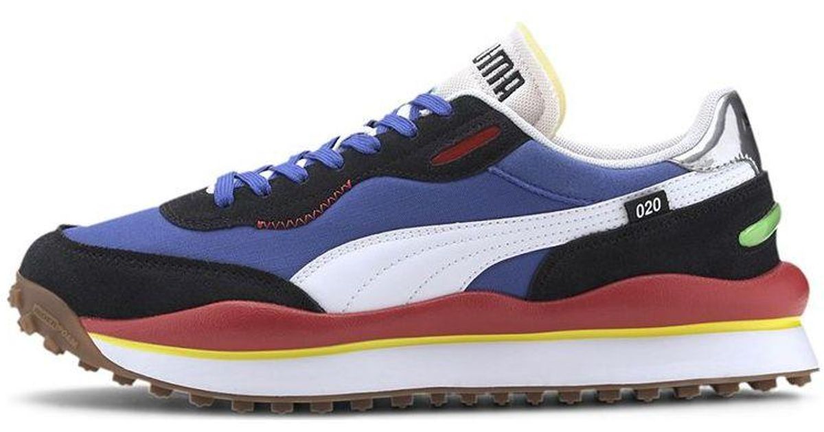 PUMA Style Rider 'play On - Dazzling Blue High Risk Red' for Men | Lyst