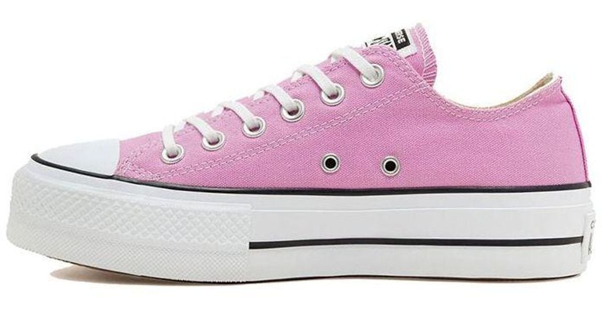 Converse Seasonal Color Platform Chuck Taylor All Star Thick Sole Pink