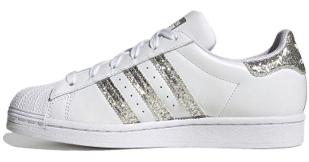 adidas Originals Adidas Superstar 'glitter' in White | Lyst