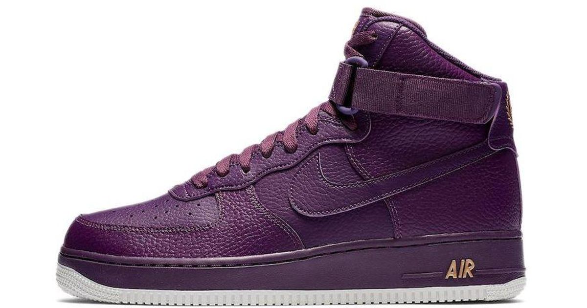 high top purple air force ones